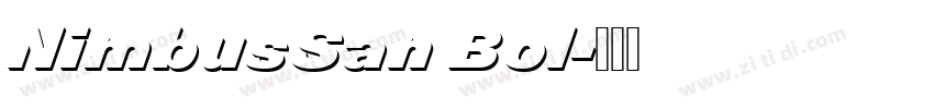 NimbusSan Bol字体转换